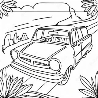 Halaman Mewarna Peta Perjalanan Jalan Raya Berwarna Warni 99472-38273