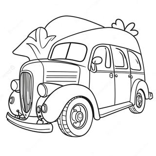 Halaman Mewarna Kenderaan Perjalanan Jalan Raya Yang Mengujakan 99473-38086