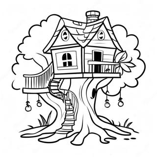 Gambar Mewarna Rumah Pokok Menawan 9959 816