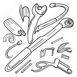 Halaman Mewarna Alat Tangan Berwarna Warni 99600-38177