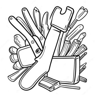 Halaman Mewarna Alat Tangan Berwarna Warni 99600-38370