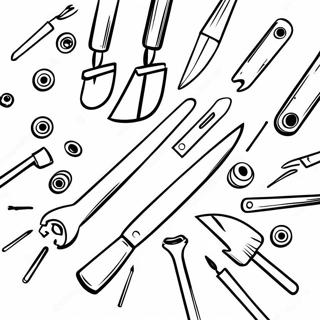 Halaman Mewarna Alat Tangan Berwarna Warni 99600-38372