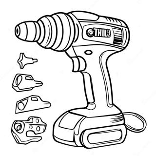 Halaman Mewarna Alat Kuasa Berkilau 99601-38182