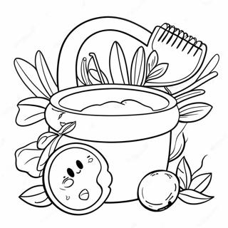 Halaman Mewarna Alat Berkebun Yang Comel 99602-38380