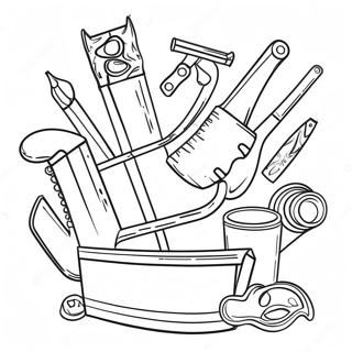 Halaman Mewarna Alat Pembinaan Yang Seronok 99603-38383