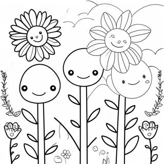 Halaman Mewarna Bunga Taman Fantasi 99703 38453