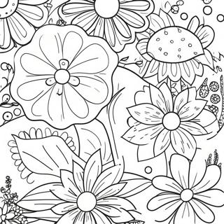 Halaman Mewarna Bunga Taman Fantasi 99703 38454